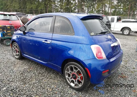 2013 Fiat 500 Sport z USA, uszkodzony, nr VIN 3C3CFFBR4DT607347